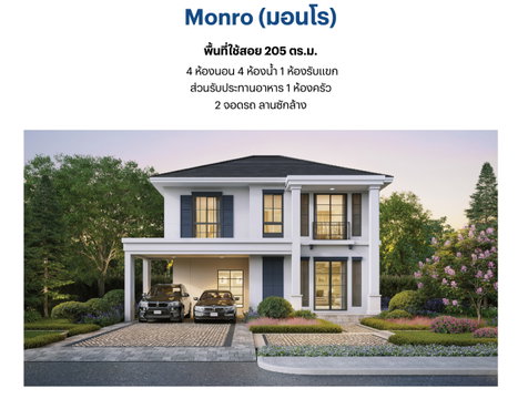 บ้าน เศรษฐสิริ ดอนเมือง บ้านสไตล์จอร์เจียน ตรงข้ามสนามบินดอนเมือง ใกล้โรงเรียนนานาชาติฮาร์โรว์เพียง 5 นาที ราคา 12.99- 40 ล้าน