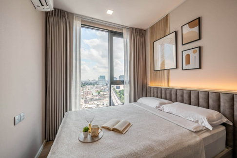 🟢Condo For Rent 🟢Modiz Rhyme Ramkhamhaeng Near Airport Link Ramkhamhaeng Fully-Furnished Type 1 Bedroom 1 Bathroom📱ADD LINE @572aurac