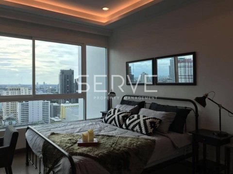 1 Bed Large Room High Fl. 25+ City View Fully furnished Good Lacation Close To BTS Phaya Thai 650 m. @ Supalai Elite Phayathai