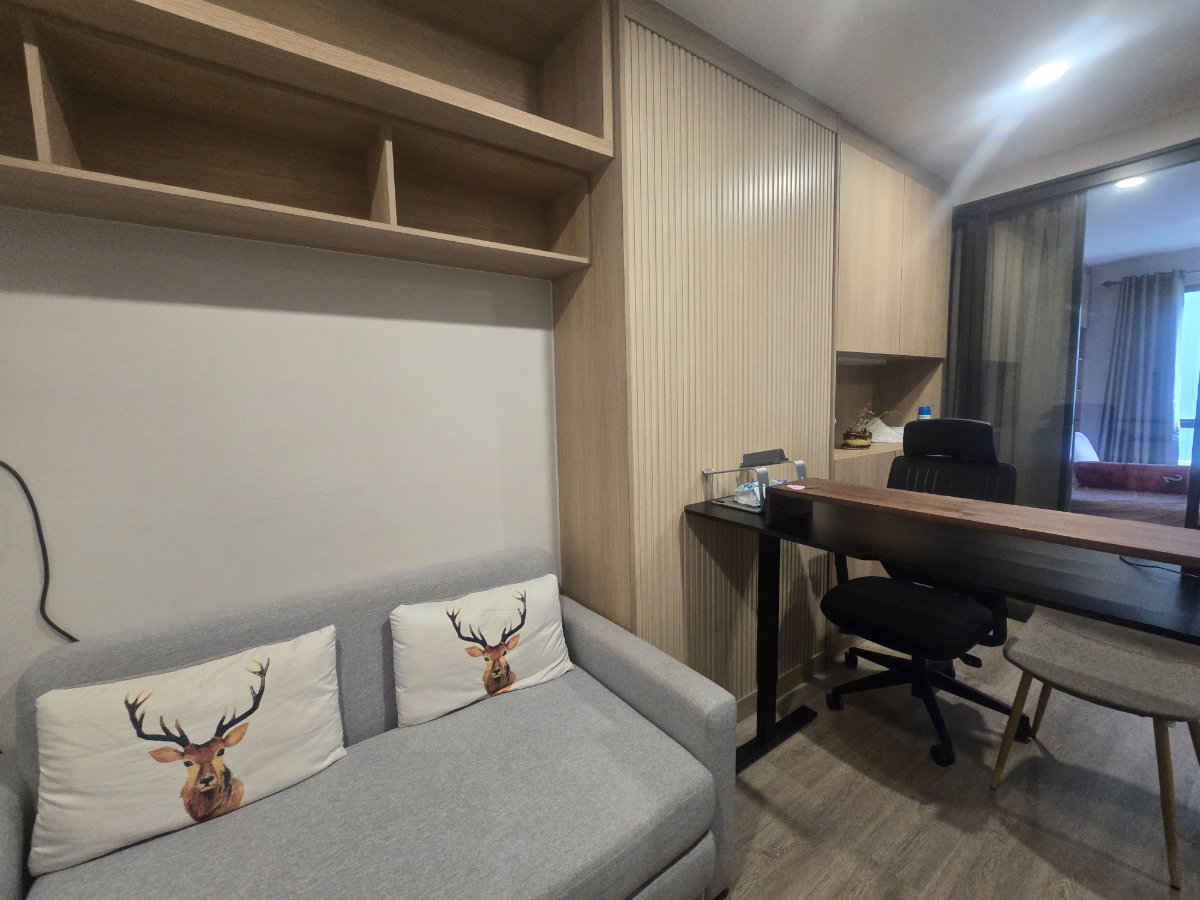 รูป ห้องว่างพร้อมอยู่ 💁 #ศาลายาวัน SALAYA ONE ขนาด 35ตร.ม., มีเครื่องซักผ้า &ฟรีWI-FI ค่าเช่า 18,000บาท บิวท์อินสวยมาก - รูปที่ 2/10