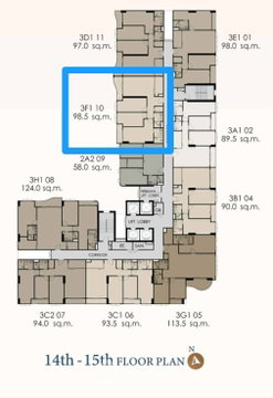 คอนโด 3 ห้องนอน 99 ตร.ม. ขาย Supalai Elite Sukhumvit 39 ใกล้ MRT เพชรบุรี (ID 3131055)