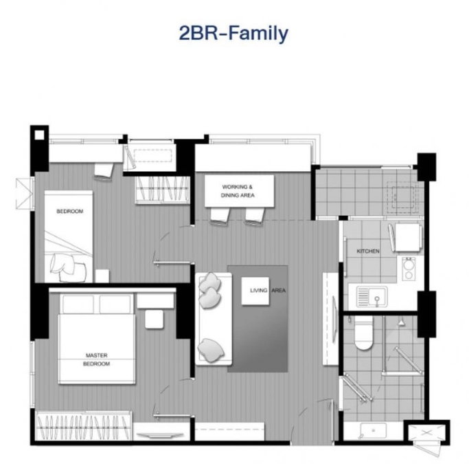 picture For rent U Delight @ Bangson Station 2B1B🔥🔥 Line ID: @kjcondo (with @)🔥🔥 - 13/14