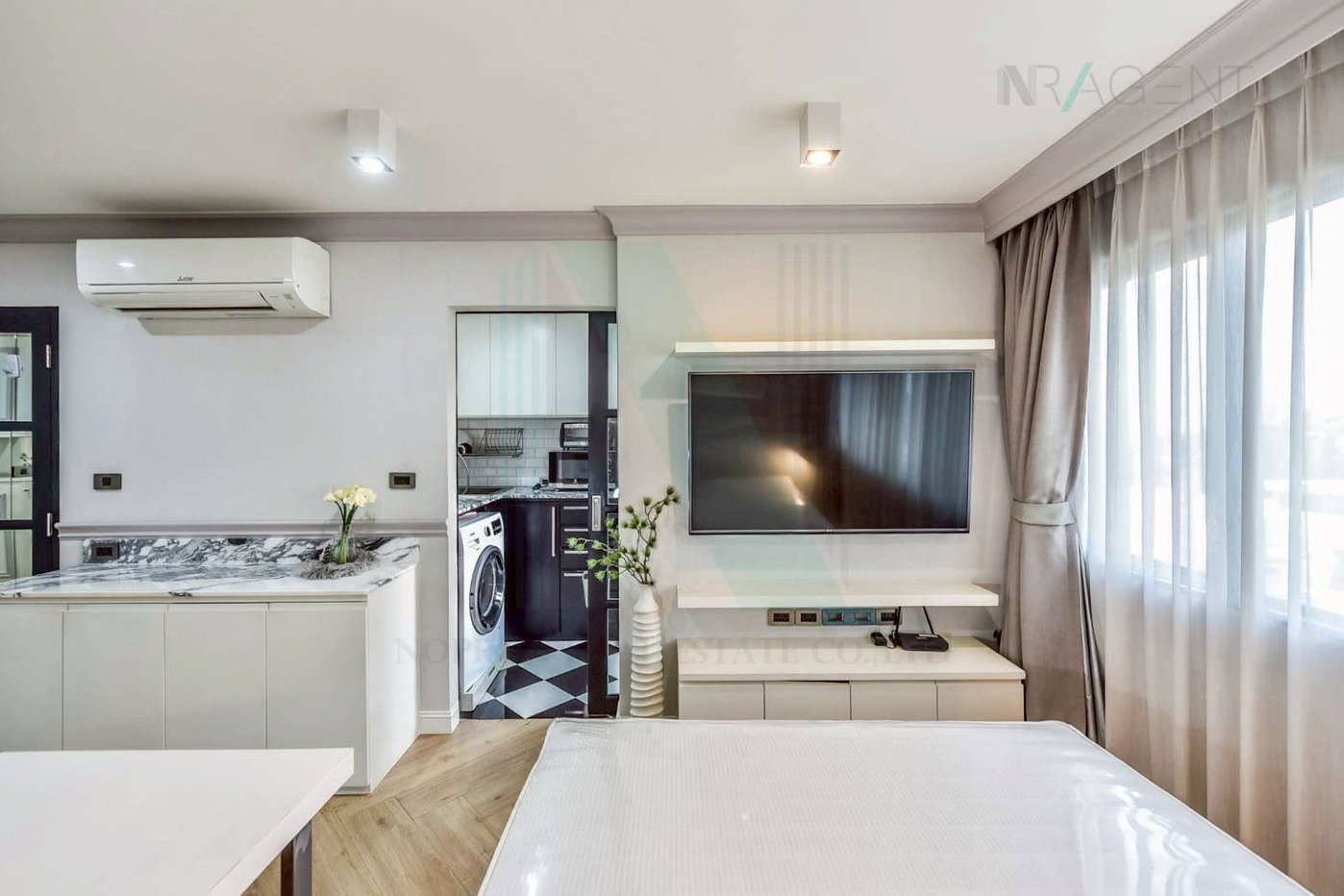 รูป ขายคอนโด วัน สาทร อาคาร 1 ชั้น 7 1 ห้องนอน ขนาด 30 ตรม ใกล้ เซ็นทรัล พระราม 3 - รูปที่ 3/8