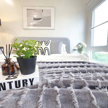 Selling Happy Condo Ratchada 18, large 80 sq.m. 2-bedroom unit, near MRT Sutthisan.