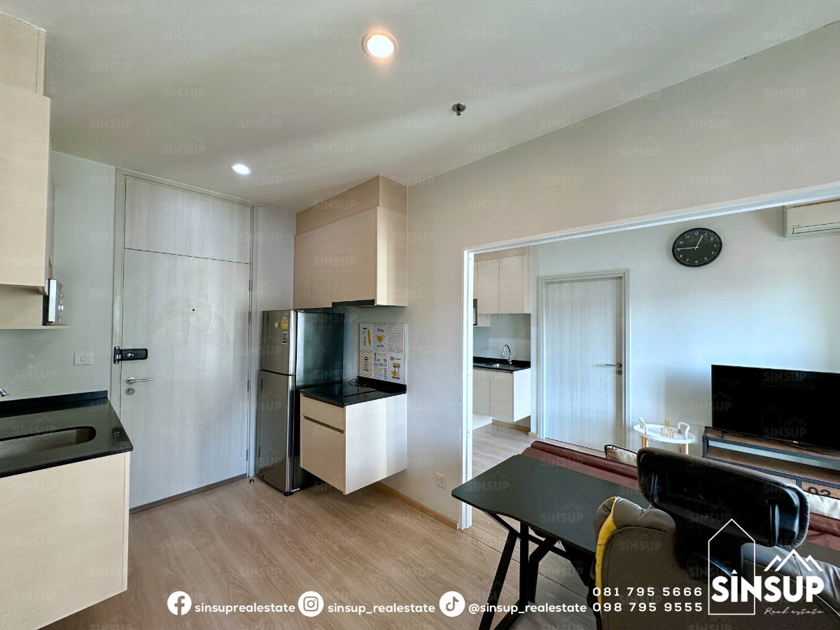 picture 🌆 For Rent | 𝐍𝐨𝐛𝐥𝐞 𝐑𝐞𝐯𝐨𝐥𝐯𝐞 𝐑𝐚𝐭𝐜𝐡𝐚𝐝𝐚 Spacious Combined Unit, 52 Sq.m. | 2 Bedrooms | Near MRT Thailand Cultural Centre - 3/21