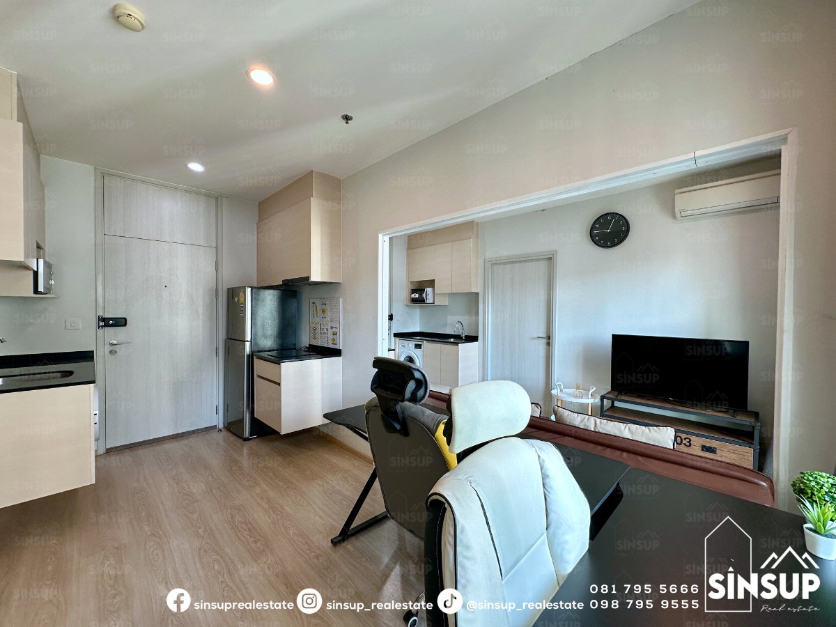 picture 🌆 For Rent | 𝐍𝐨𝐛𝐥𝐞 𝐑𝐞𝐯𝐨𝐥𝐯𝐞 𝐑𝐚𝐭𝐜𝐡𝐚𝐝𝐚 Spacious Combined Unit, 52 Sq.m. | 2 Bedrooms | Near MRT Thailand Cultural Centre - 2/21