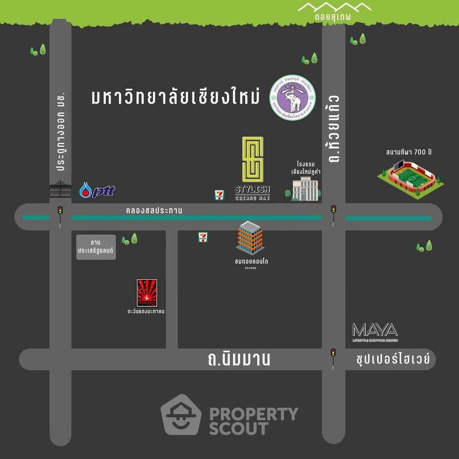 รูป คอนโด 1 ห้องนอน ขนาด 54 ตร.ม. ขาย ที่ Stylish Chiangmai ชั้น 5 (ID 3132748) - รูปที่ 1/9