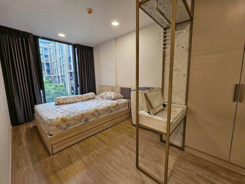 P-55335 แต่งครบ เครื่องใช้ไฟฟ้าจัดเต็ม! The Nest Chula-Samyan 33 ตร.ม. 1 นอน ชั้น 4 วิวสระ ใกล้ MRT สามย่าน Line ID: @easythaihome 085-592-2897
