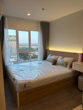 P-55408 | Regent Home Bangna 🔥✨ 1-Bedroom Condo for Rent | High Floor | City View (East-Facing) | Fully Furnished | Washing Machine 