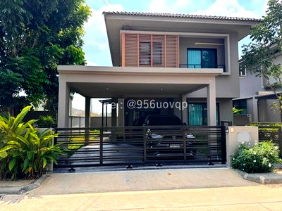 Houses for rent Samut Prakarn : svs367 For Rent: 2-story detached house, 3 bedrooms, 3 bathrooms, Como Botanica 2 project, near Mega Bangna.