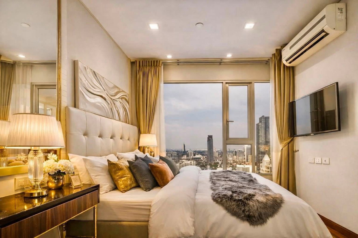 รูป (TN101) IVY Thonglor | ห้องมุม ชั้นสูง วิวสวย | TV 85 นิ้ว | รับเช่าระยะสั้น - รูปที่ 7/14