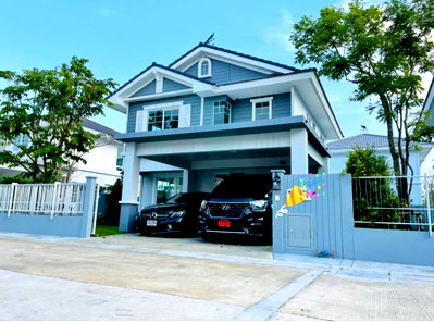 บ้านเดี่ยวให้เช่า : ให้เช่าบ้านเดี่ยว 2 ชั้น วิลลาจจิโอ ศรีนครินทร์-บางนา 3 ห้องนอน 3 ห้องน้ำ