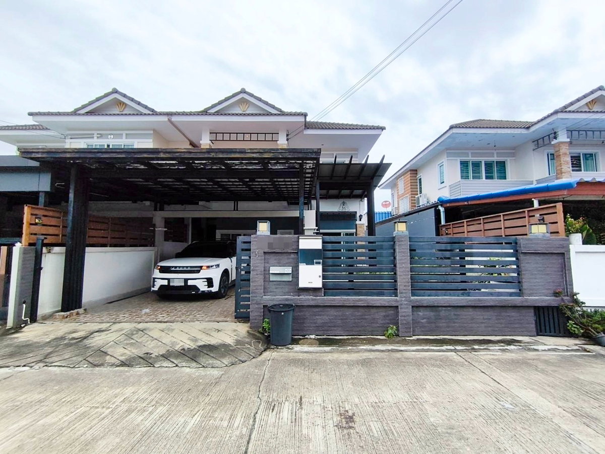 รูป ขายถูกบ้าน 54.6 ตร.วา ม.ดับเบิ้ลยูโฟร์วิลเลจ ใกล้แยกบางสีทอง โลตัสนครอินทร์ - รูปที่ 1/16