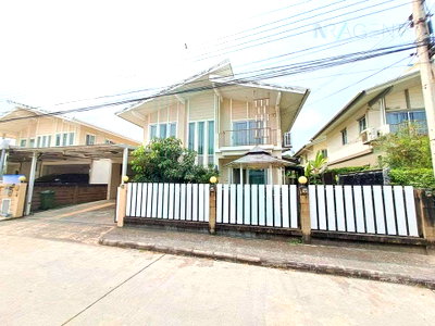 บ้านเดี่ยวให้เช่า : ให้เช่าบ้านเดี่ยว 2 ชั้น พฤกษาปูริ ชานบัว บางนา-ตราด กม.5 4 ห้องนอน 4 ห้องน้ำ