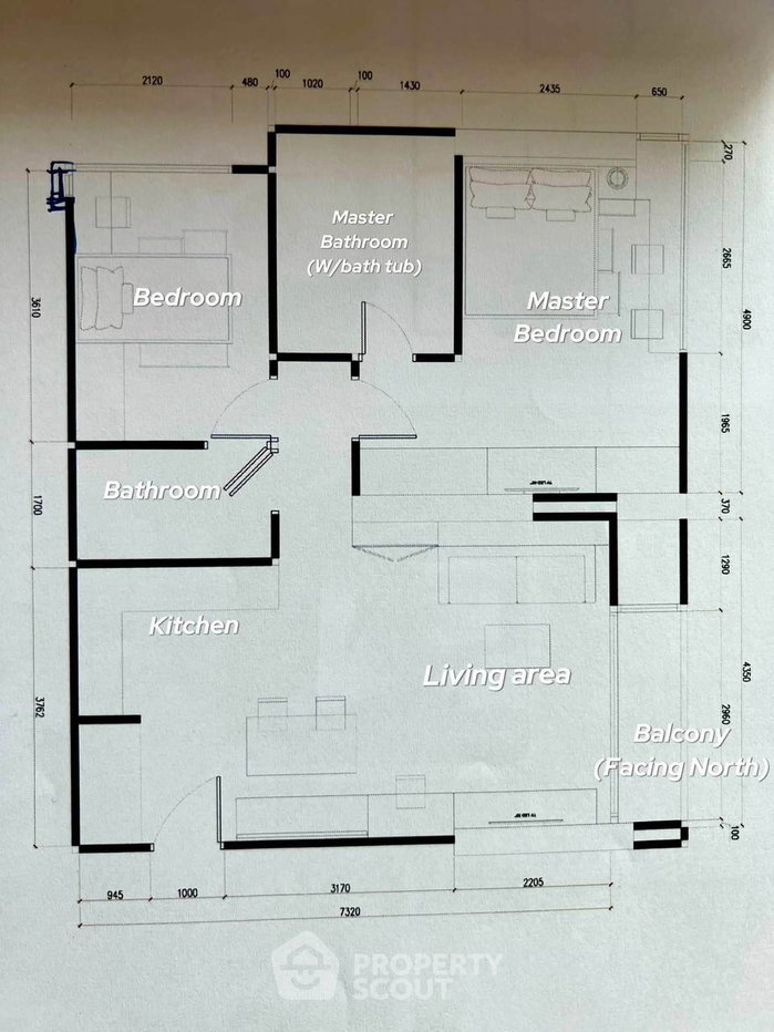 รูป คอนโด 2 ห้องนอน 78 ตร.ม. สำหรับขาย Rhythm Sukhumvit 42 ใกล้ BTS เอกมัย 200 ม. (ID 3141290) - รูปที่ 12/12