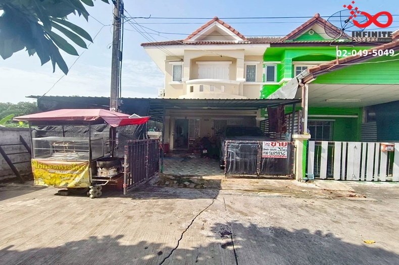 รูป ขายทาวน์เฮาส์ 2 ชั้น ถนนหทัยราษฎร์  หมู่บ้านเมืองประชา 31 ตรว. หลังริม จอดรถได้ 2 คัน - รูปที่ 2/9
