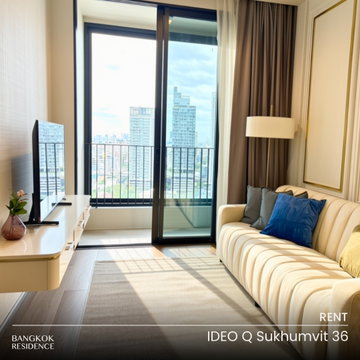 Rental Condo 🌆 Ideo Q Sukhumvit 36, 1BR 46sq.m. 38K 🔥 Spacious Unit at a Special Price, Near BTS Thonglo 