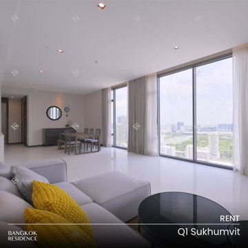 เช่าคอนโด Q1 Sukhumvit💎 3นอน 162ตร.ม. 130k  ยูนิตกว้าง Rare Unit ใจกลางสุขุมวิท 🌆 ติด BTS นานา 