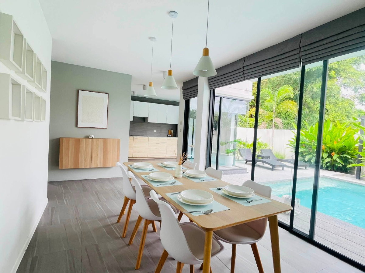 รูป 🏡🏊‍♂️ ให้เช่า Luxury Pool Villa 2 ชั้น สไตล์ Modern พร้อมสระว่ายน้ำส่วนตัว  #AHD-V0136 - รูปที่ 13/19