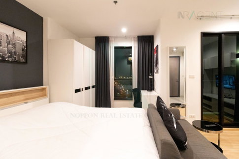 🔺 For Rent Condo THE BASE RAMA 9 - RAMKHAMHAENG Building 1, Floor 18,Studio, Room size 26.00 sqm