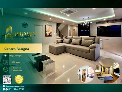 บ้านเดี่ยวให้เช่า : CD03886 - Centro Bangna : MegaBangna