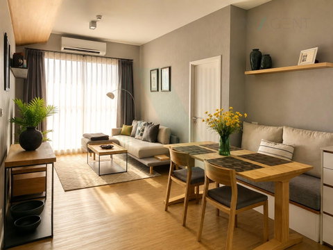 🎉 For Rent Condo TRIPLE Y RESIDENCE Building 1, Floor 28,2 bed room, Room size 68 sqm