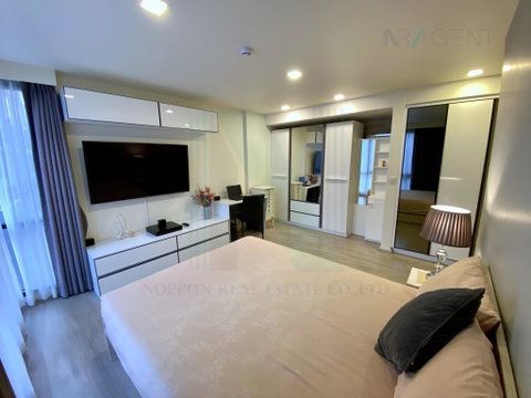 🔺 For Rent Condo MAESTRO 03 RATCHADA-RAMA 9 Building C, Floor 2,2 bed room, Room size 57 sqm