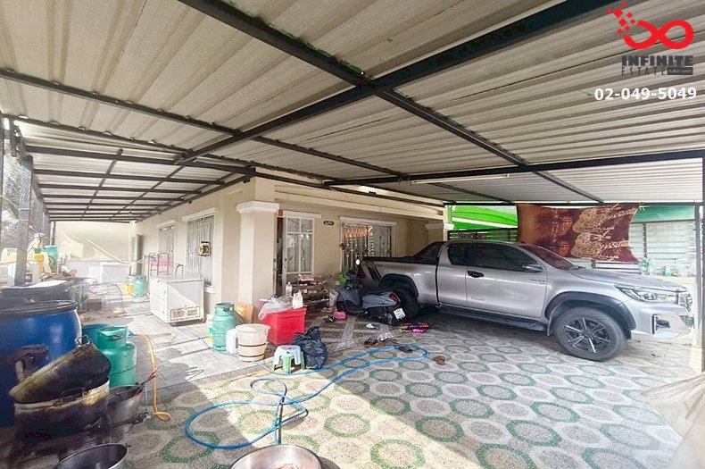 รูป ขายทาวน์เฮาส์ 2 ชั้น ถนนหทัยราษฎร์  หมู่บ้านเมืองประชา 31 ตรว. หลังริม จอดรถได้ 2 คัน - รูปที่ 3/9
