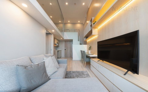 🚩 For Rent Condo KNIGHTSBRIDGE PRIME SATHORN Building 1, Floor 30,Duplex, Room size 44.00 sqm