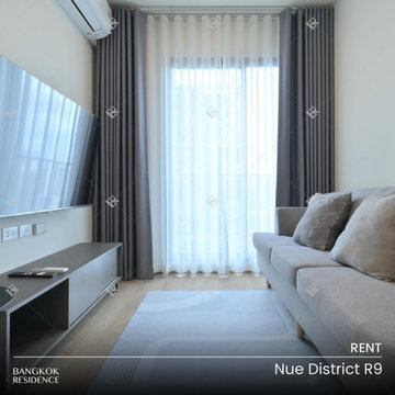 เช่าคอนโด 💛 Nue District R9 2นอน 46ตรม 33K 🌇 ยูนิตวิวสวย ใกล้ MRT พระราม 9