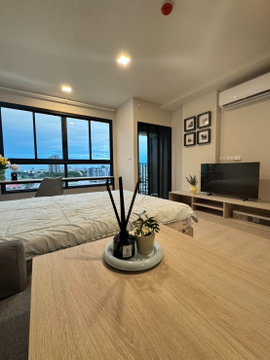 Dcondo Calm Ramkhamhaeng 40 | 25 Sq.m. New room | **Rent THB 10K ** Fully Furnished | Viewing Add Line ID: @property.ma