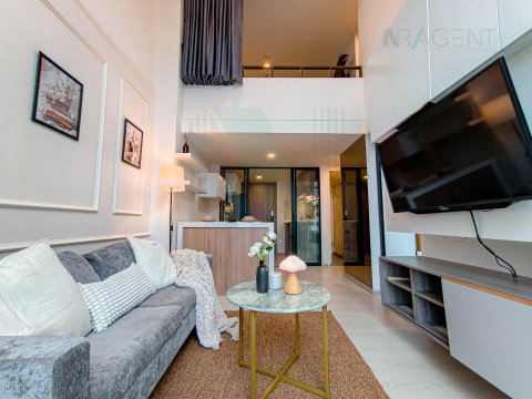 🚩 For Rent Condo KNIGHTSBRIDGE PHAHOLYOTHIN INTERCHANGE Building B, Floor 14,Duplex, Room size 50 sqm