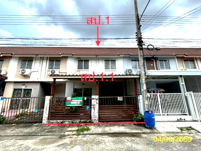 ทาวน์โฮม ปทุมธานี : ทาวน์เฮ้าส์ 18.1 ตร.วา บ้านพฤกษา 64/1 คลองหลวง ปทุมธานี 1.6M