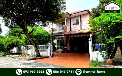 ขายบ้านเดี่ยว : บ้านเดี่ยว ซื่อตรง บางใหญ่ บางบัวทอง เฟส 1 หลังใหญ่ ถนนเมน