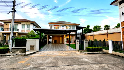 ขายบ้านเดี่ยว : ขายด่วน ขายขาดทุน บ้านเดี่ยวหลังริม มัณฑนา รามอินทรา – วงแหวน ที่ดินใหญ่ 88 ตร.ว. จอดรถได้ถึง 6 คัน ความเป็นส่วนตัวสูง ใกล้ส่วนกลาง 