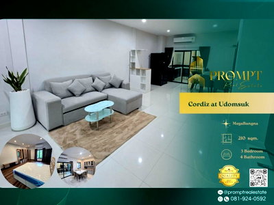 เช่าบ้านเดี่ยว ถนนสุขุมวิท : CD03796 - Cordiz at Udomsuk :  BTS UdomSuk 