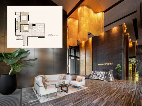 Ashton silom 2 ห้องนอน ห้องหลุดจอง ห้องสุดท้าย ก่อนปิดโครงการ ห้องตกแต่งครบ