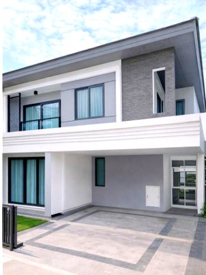 Houses for rent Big C Ratchaphruek : The Walk Ratchaphruek 1.7 km. Ratchaphruek-Rama 5, 2-story detached house, 3 bedrooms, 3 bathrooms, Ratchaphruek Village, 600 m., 41 sq m., 160 sq m.