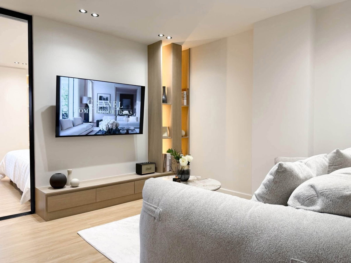 รูป POS ศรีธนาคอนโด 2 ห้องรีโนเวทใหม่ Modern Cozy แต่งครบ พร้อมอยู่ วิวเมือง บรรยากาศร่มรื่น - รูปที่ 6/10