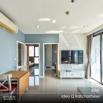 เช่าคอนโด 🌇 Ideo Q Ratchathewi 2นอน 50ตร.ม. 30k ⭐ ห้องสวย สัดส่วนลงตัว ใกล้ BTS ราชเทวี  