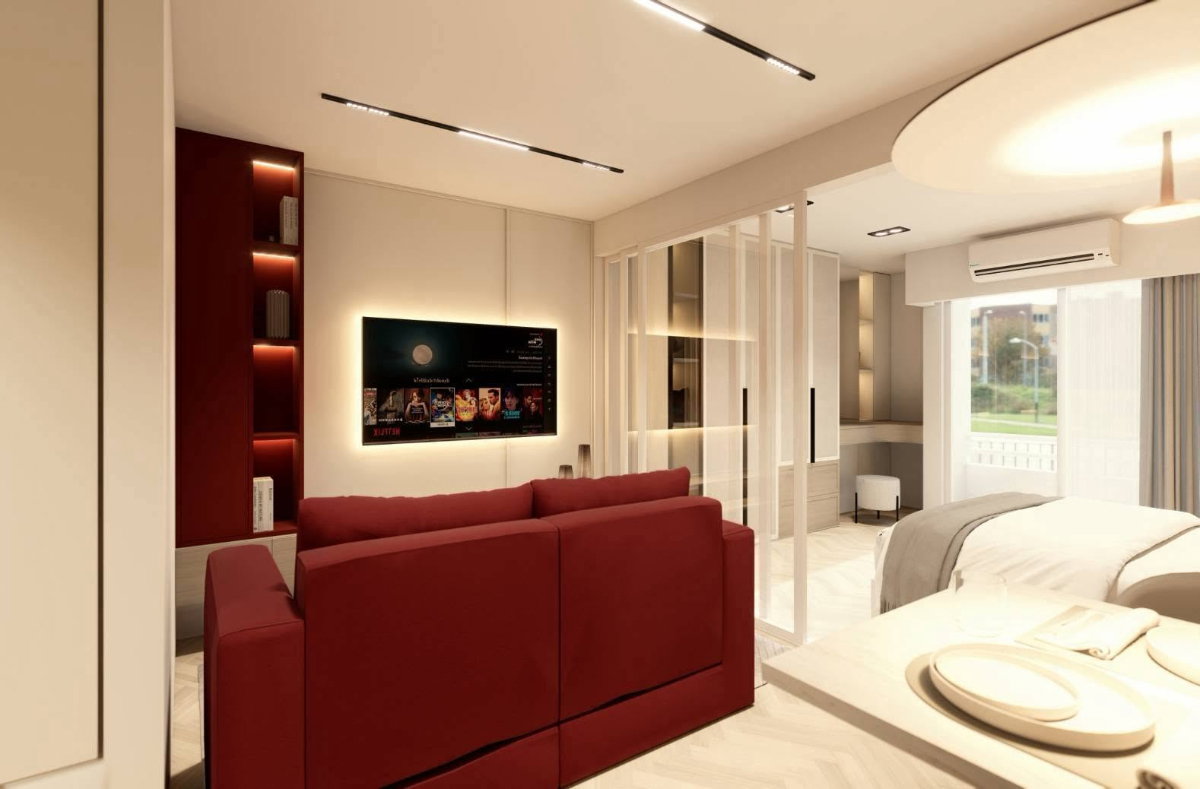 รูป 🏢✨ ขายคอนโดห้อง Penthouse ทำเลย่านเศรษฐกิจ เหมาะสำหรับอยู่อาศัยหรือลงทุน ✨🏢 C1MG100304 - รูปที่ 3/14