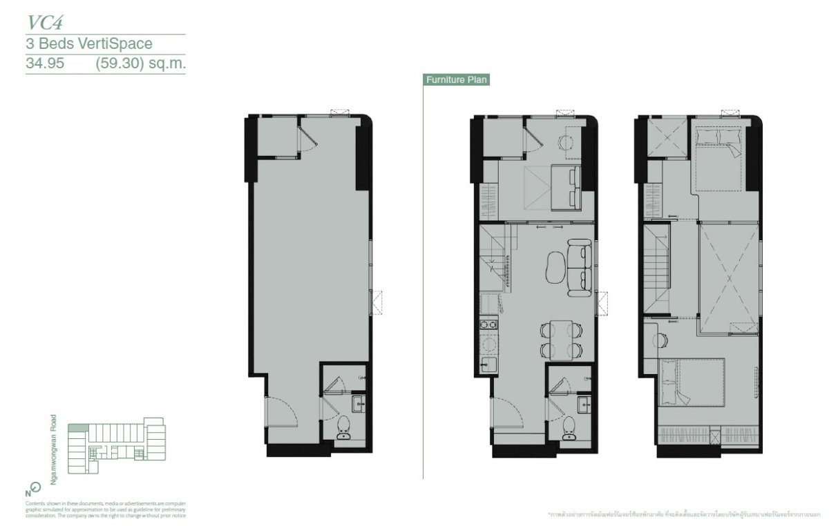 picture Reference Kaset District 59.30 sq.m floor 11  - 9/11