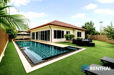 เช่าบ้านเดี่ยว ชลบุรี : บ้านให้เช่า 3 ห้องนอน สระส่วนตัว