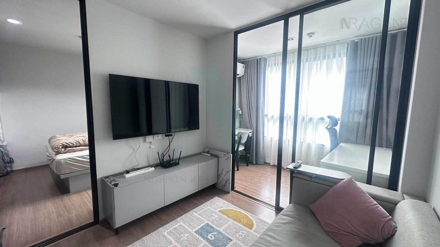 รูป ให้เช่าคอนโด นิช โมโน พระราม 9 อาคาร B ชั้น 6 1 BED PLUS ขนาด 35 ตรม ใกล้ ใกล้ Central พระราม 9 - รูปที่ 1/8