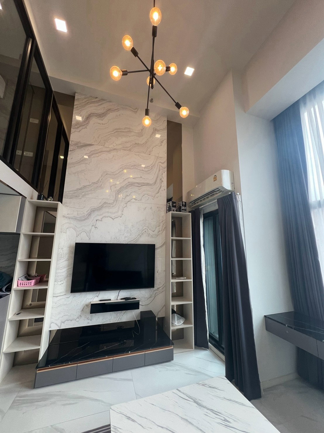 🛋️💗 ห้องDuplex แบ่งเป็นสัดส่วน เฟอร์นิเจอร์สวยมาก 💗🛋️The Rich Rama 9 - Srinakarin ID LINE: @471ovhib 📲