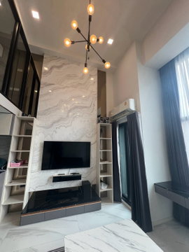🛋️💗 ห้องDuplex แบ่งเป็นสัดส่วน เฟอร์นิเจอร์สวยมาก 💗🛋️The Rich Rama 9 - Srinakarin ID LINE: @471ovhib 📲
