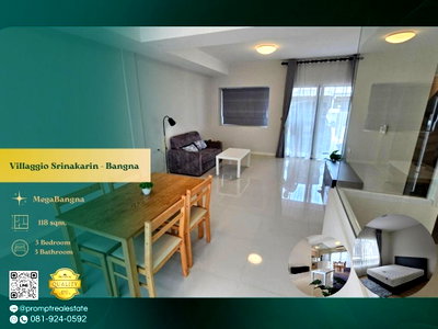 บ้านเดี่ยวให้เช่า : UV01952 - Villaggio Srinakarin - Bangna : MegaBangna 