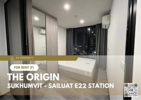 For rent 📣the origin e22 station📣 beautiful room, fully decorated with electrical appliances and furniture. Convenient travel near BTS Sai Luat.