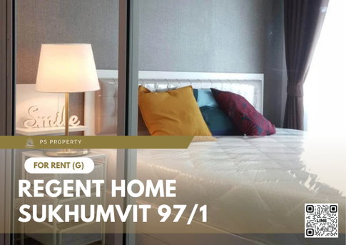 For rent ✨ Regent Home Sukhumvit 97/1 ✨ Fully furnished and equipped with electrical appliances, near BTS Punnawithi