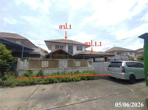 บ้านเดี่ยว 65.4 ตร.วา บัวทองธานี พาร์ค วิลล์ 1-2 บางบัวทอง นนทบุรี 2.5M